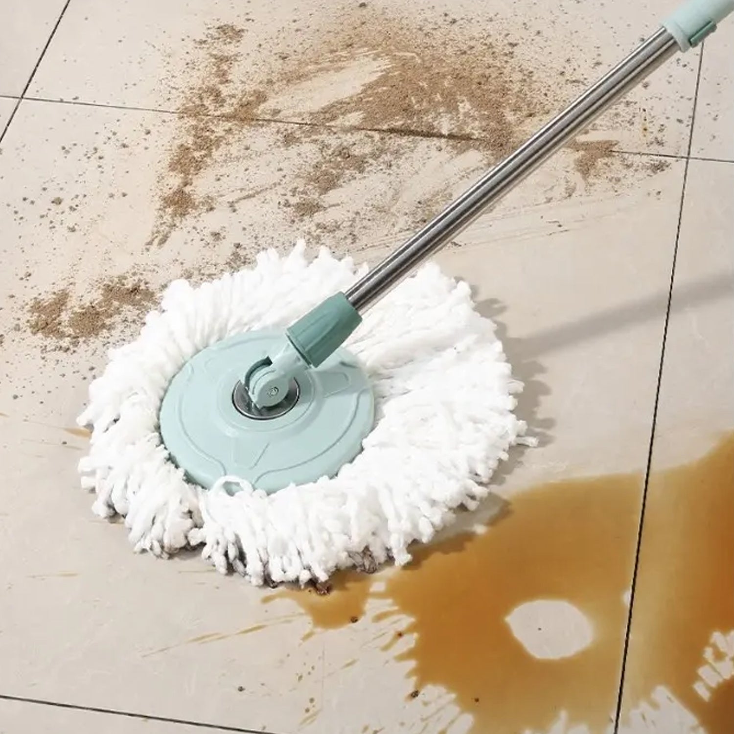 1184 Quick Spin Mop With Steel Spin, Bucket Floor Cleaning, Easy Wheels & Big Bucket, Floor Cleaning Mop with Bucket DeoDap 1184 Quick Spin Mop With Steel Spin, Bucket Floor Cleaning, Easy Wheels & Big Bucket, Floor Cleaning Mop with Bucket DeoDap